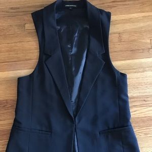 Express Black Suit Vest
